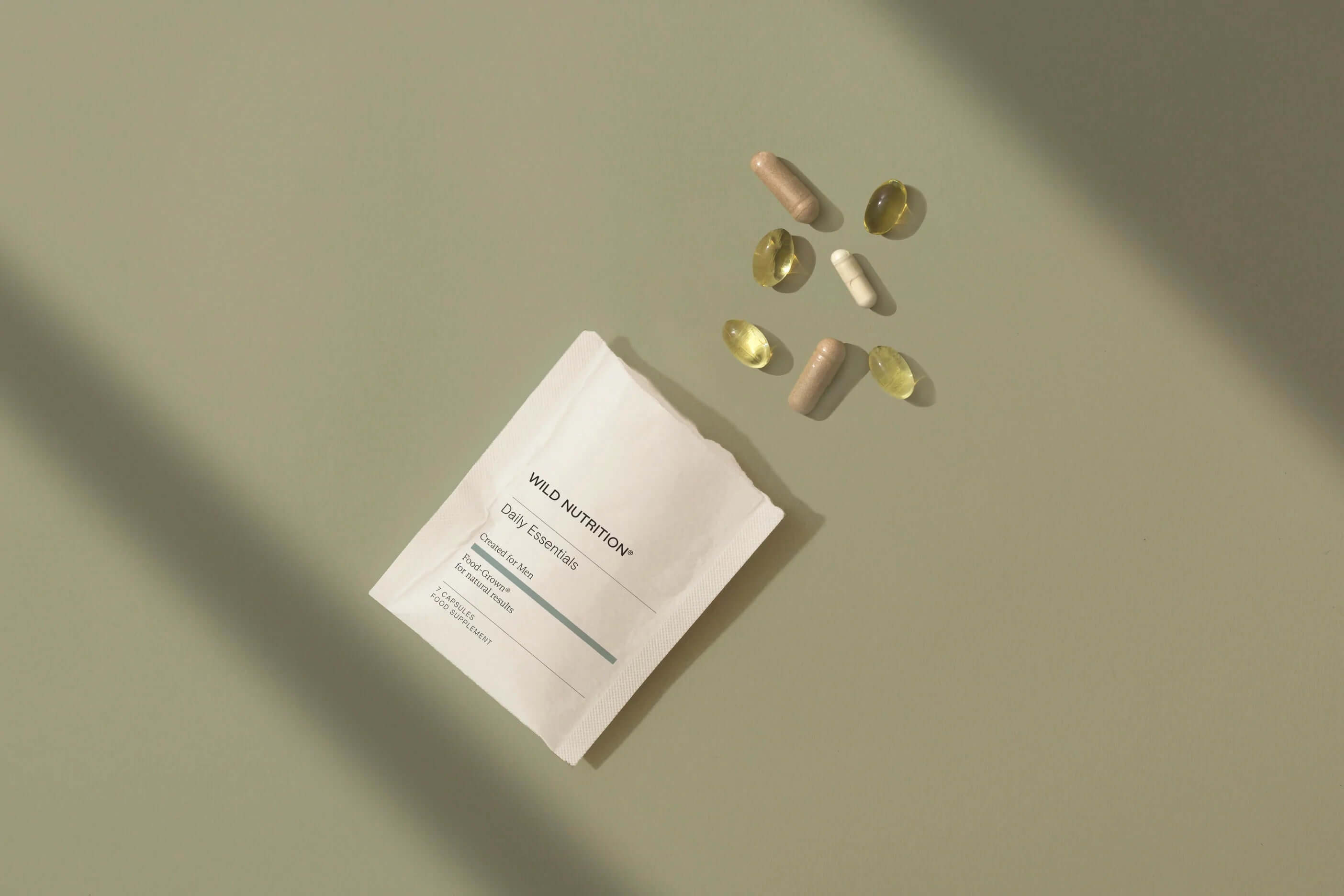 A selection of seven nutrient and vitamin supplement capsules