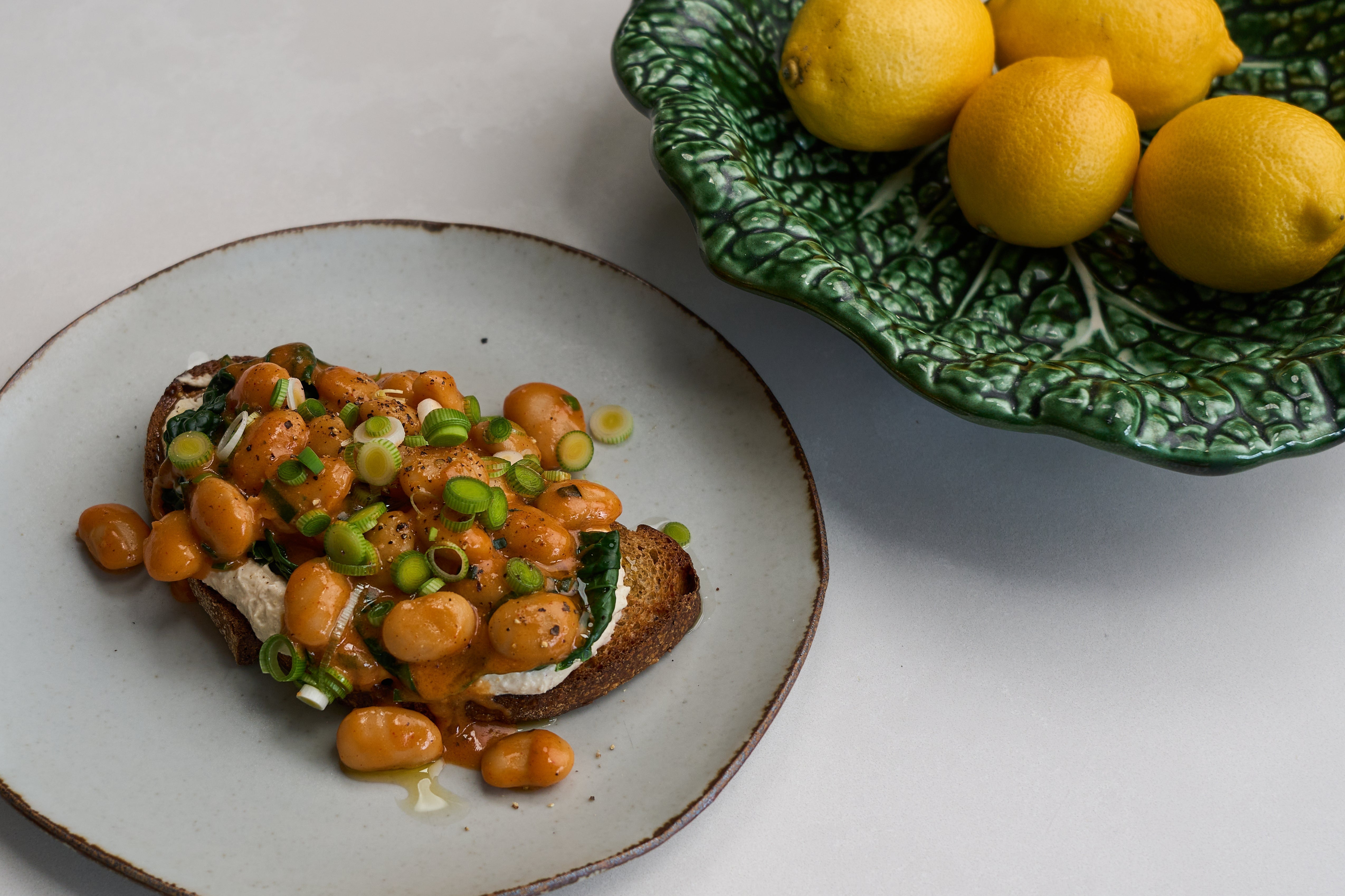 Spicy Butter Beans on Toast