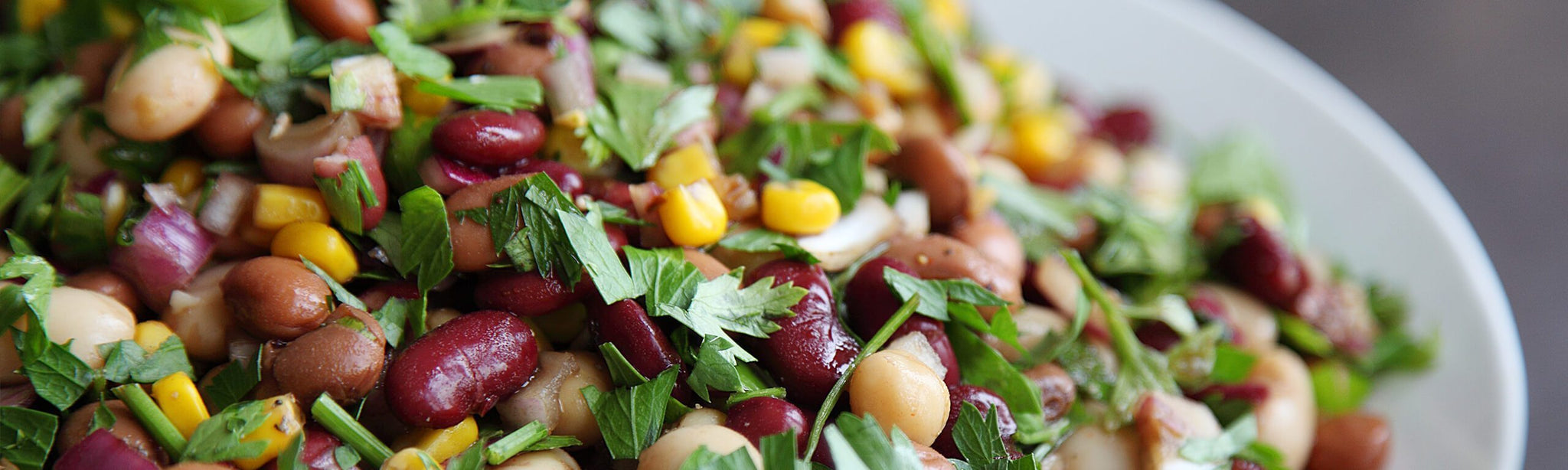 Wholesome Pulse Salad & Fresh Mint Dressing