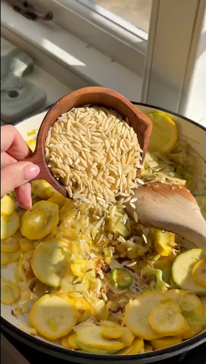 Courgette Orzo
