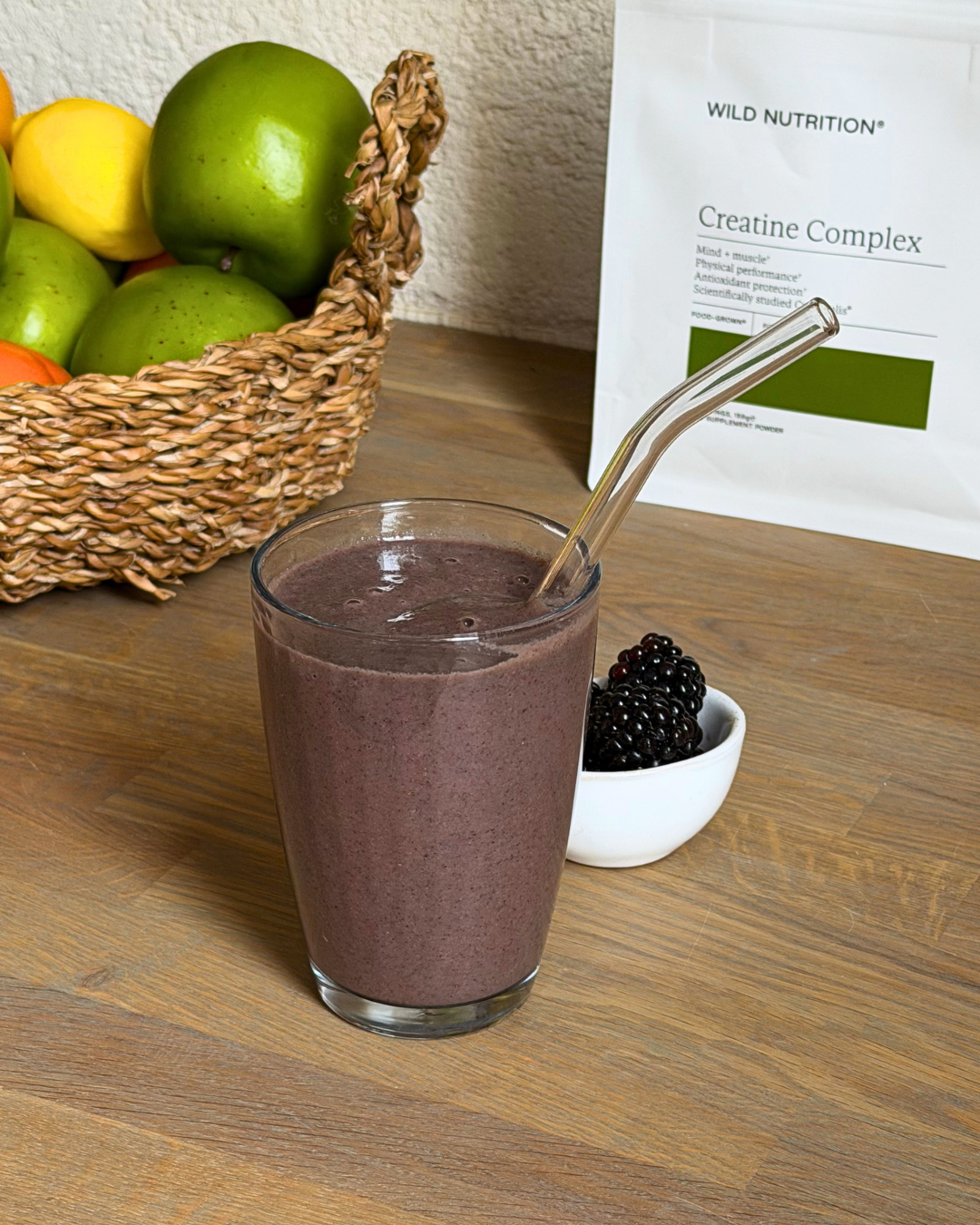Supercharged Blackberry Creatine Smoothie