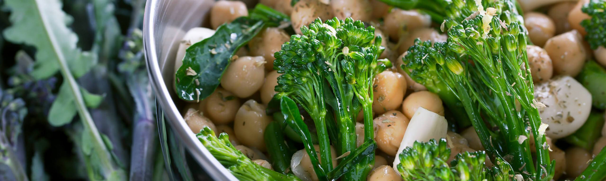 Sesame Broccoli with Chickpeas