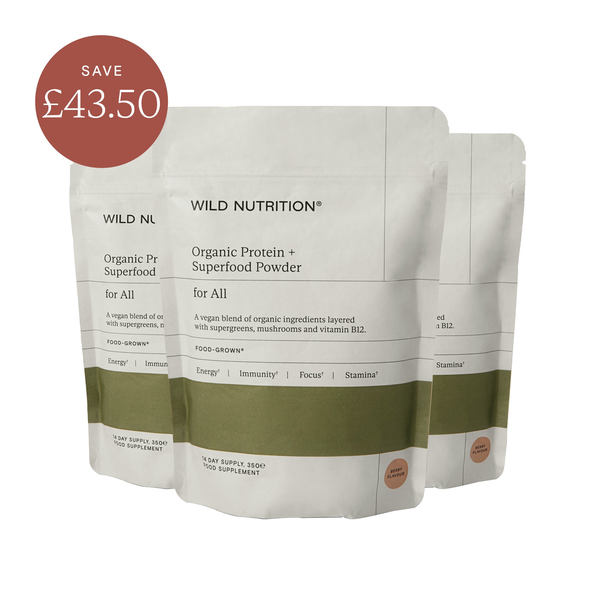 3 for 2 Organic Protein + Superfood Powder