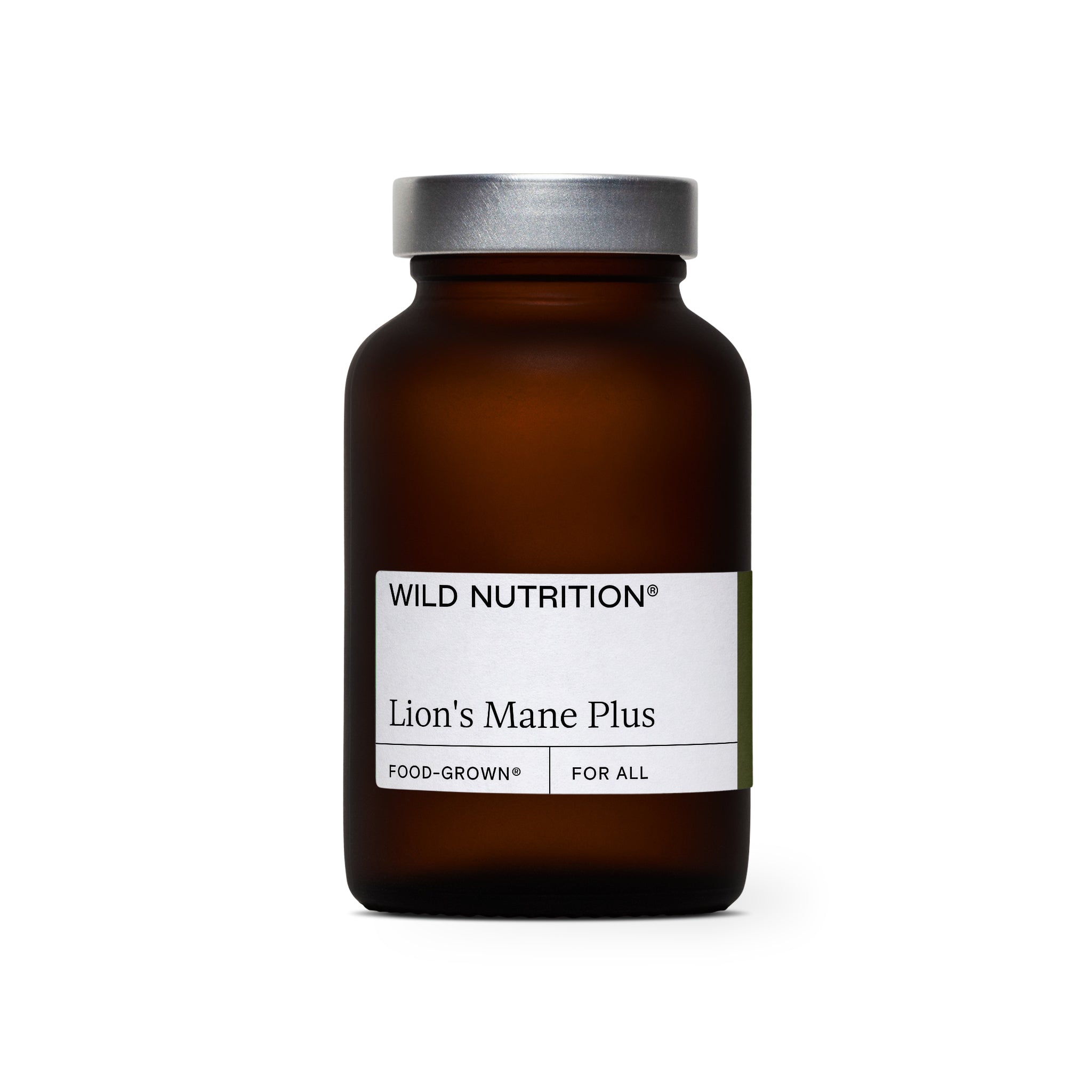 Photo of a jar of Wild Nutrition's Lion's Mane Plus