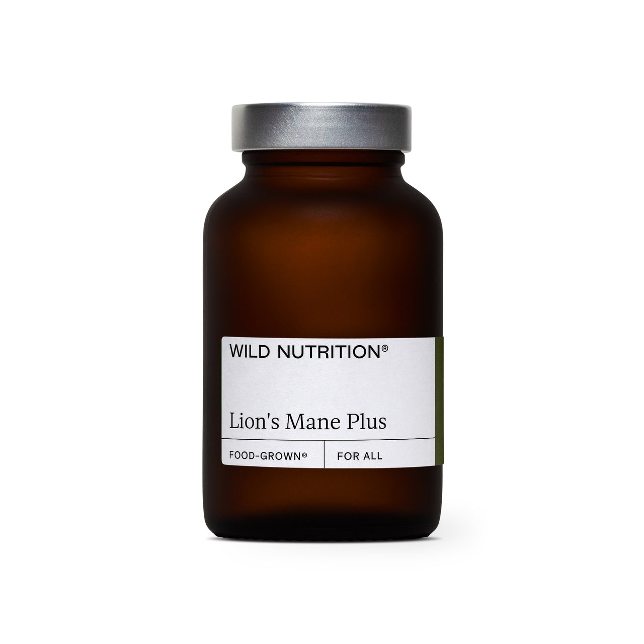 Photo of a jar of Wild Nutrition's Lion's Mane Plus