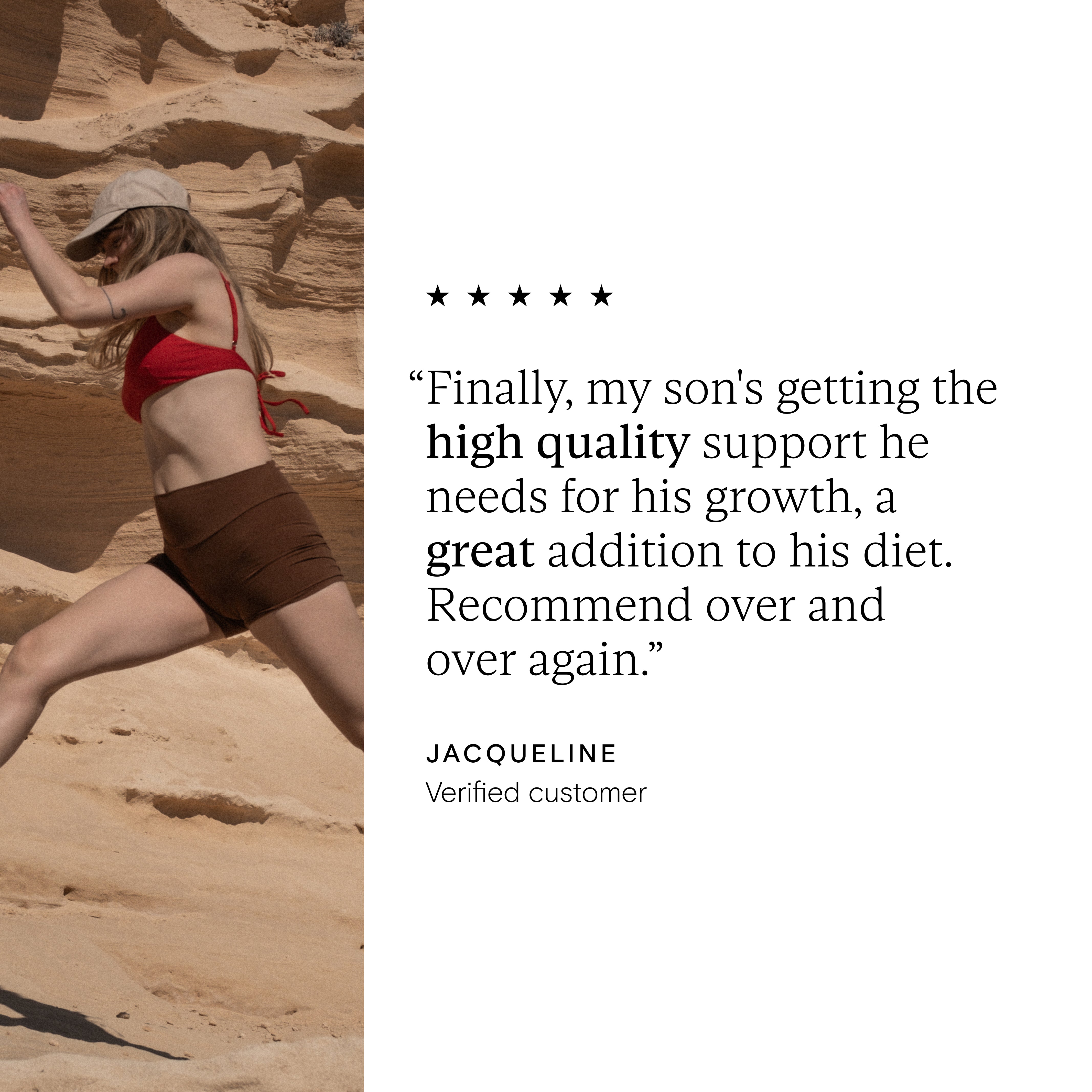 5 star review for the Bone + Muscle Support | Wild Nutrition