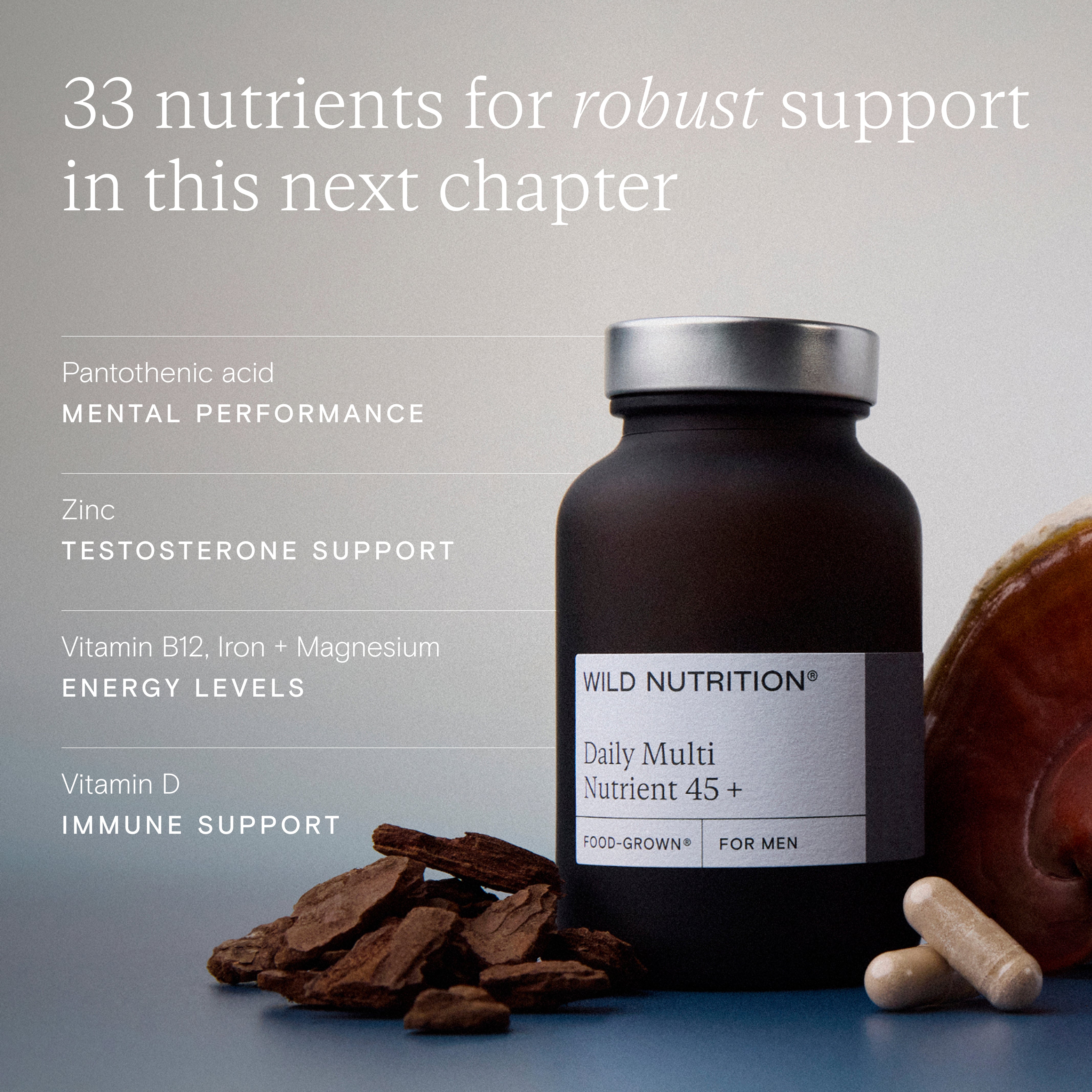 Daily Multi Nutrient for Men 45+ | Wild Nutrition