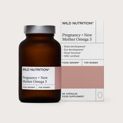 Pregnancy and new mother omega3 - jar and packaging