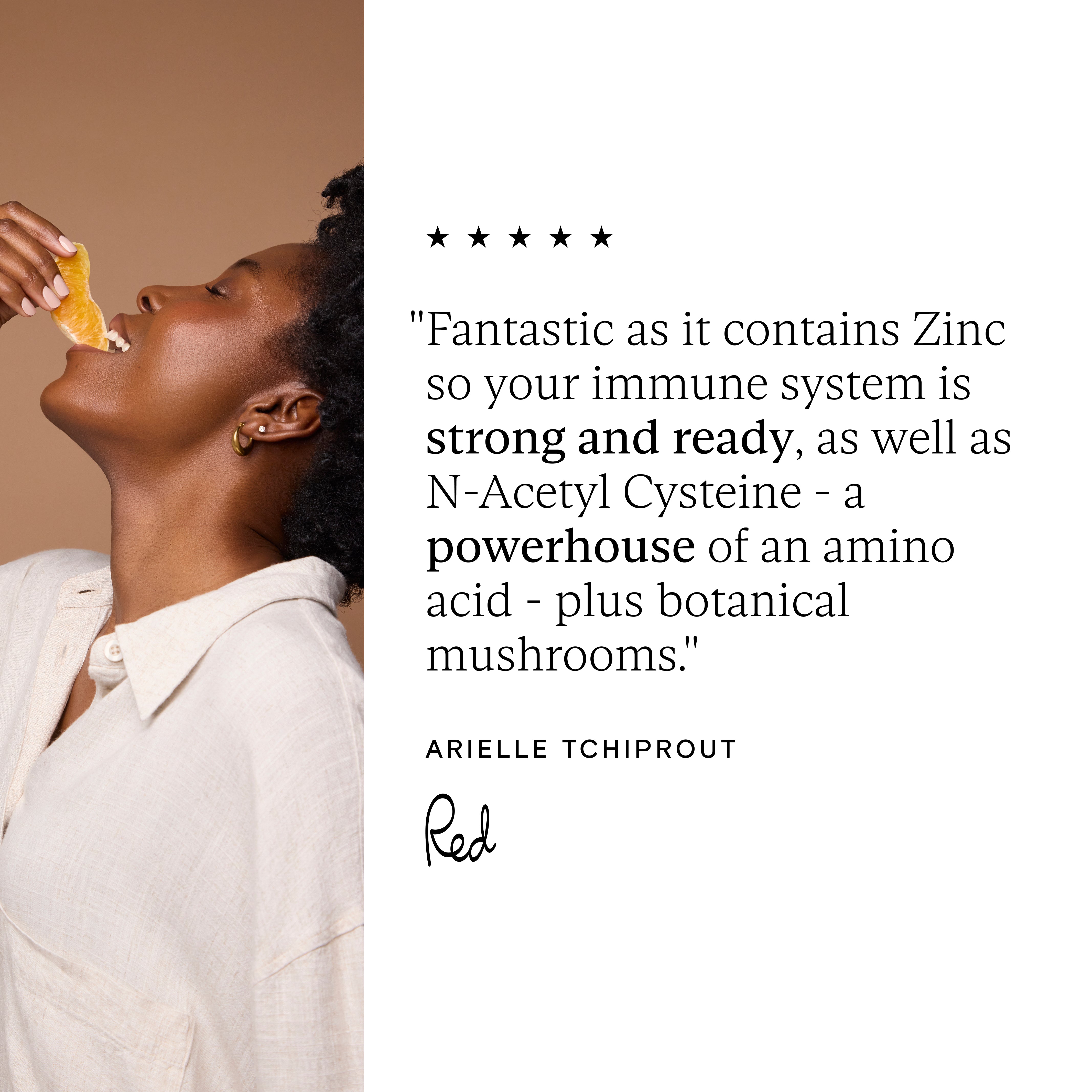 5 star review for Wild Nutrition's Immune Support