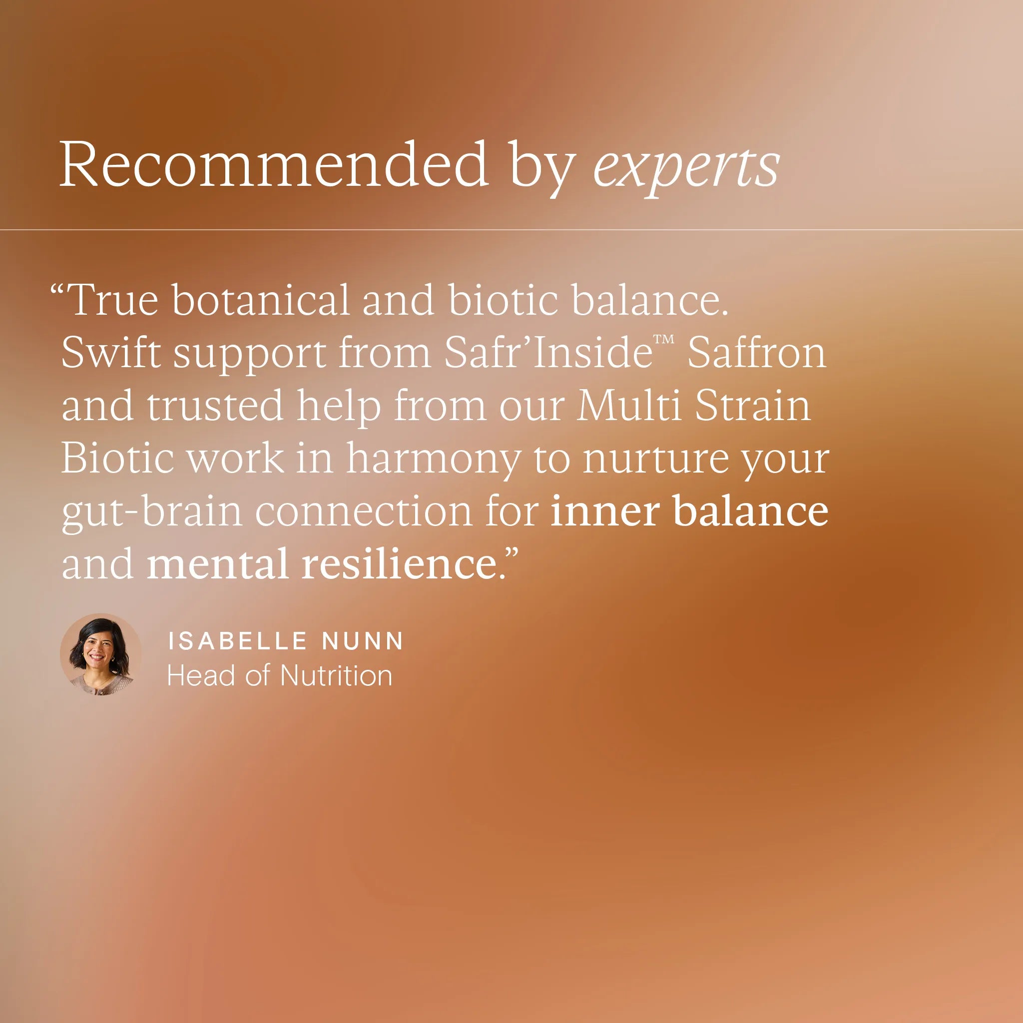 Quote by Wild Nutrition's Head of Nutrition