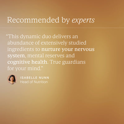 Promotional image featuring a Lion’s Mane brain health supplement quote from Head of Nutrition at Wild Nutrition.