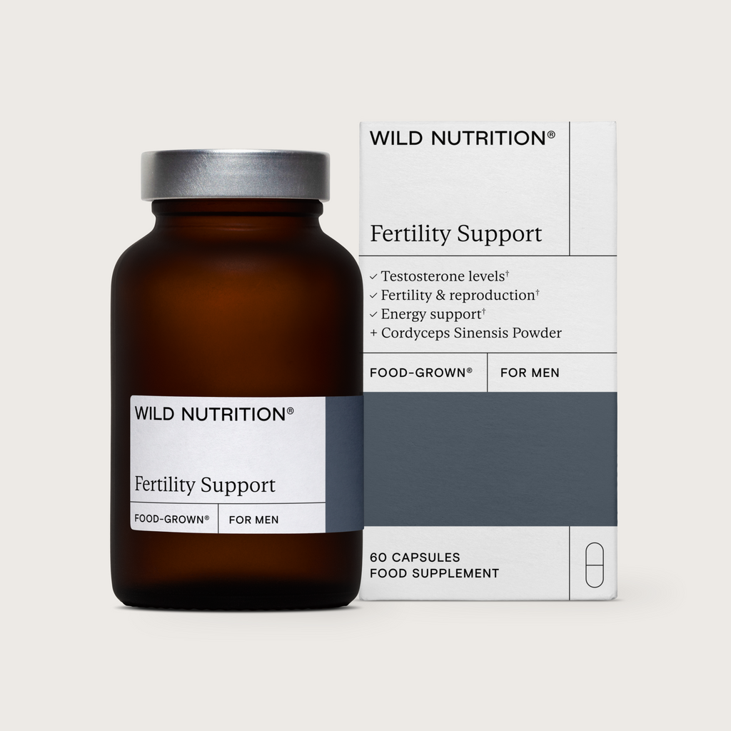 Food-Grown® Fertility Support for Men — Refillable glass jar - 30 days supply