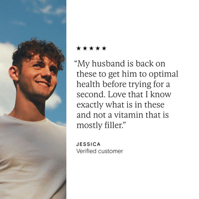 5 star review for Wild Nutrition's Fertility Support or Men