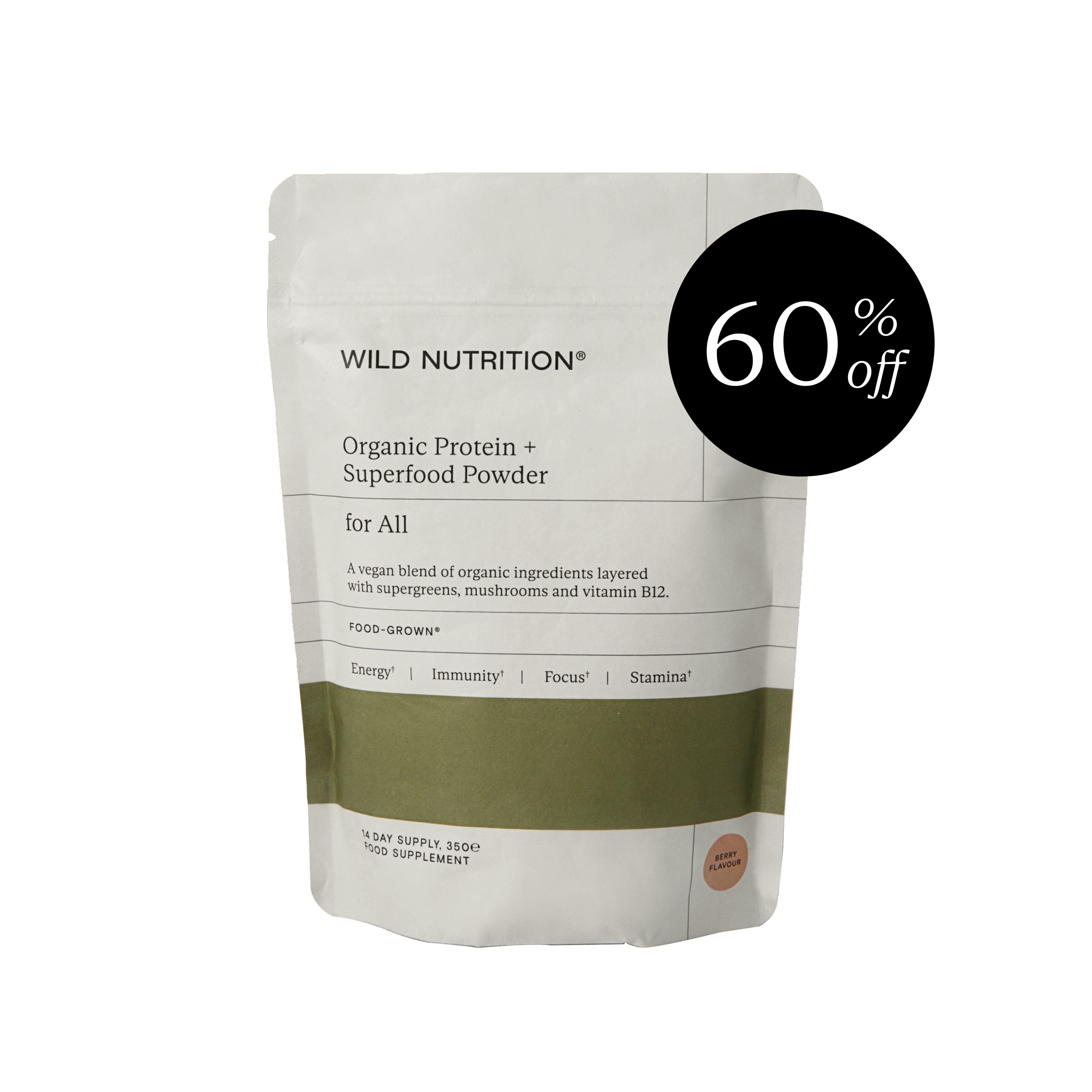60% off Organic Protein + Superfood Powder | BBD is Oct 2026
