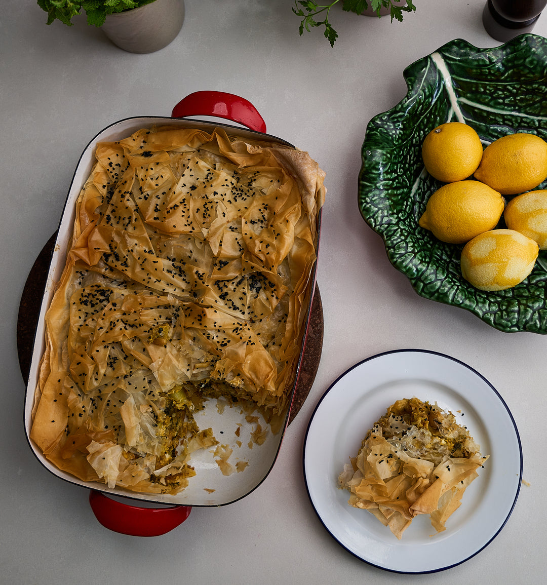 Summer Greens Filo Pie | Created by Bettina Campolucci Bordi
