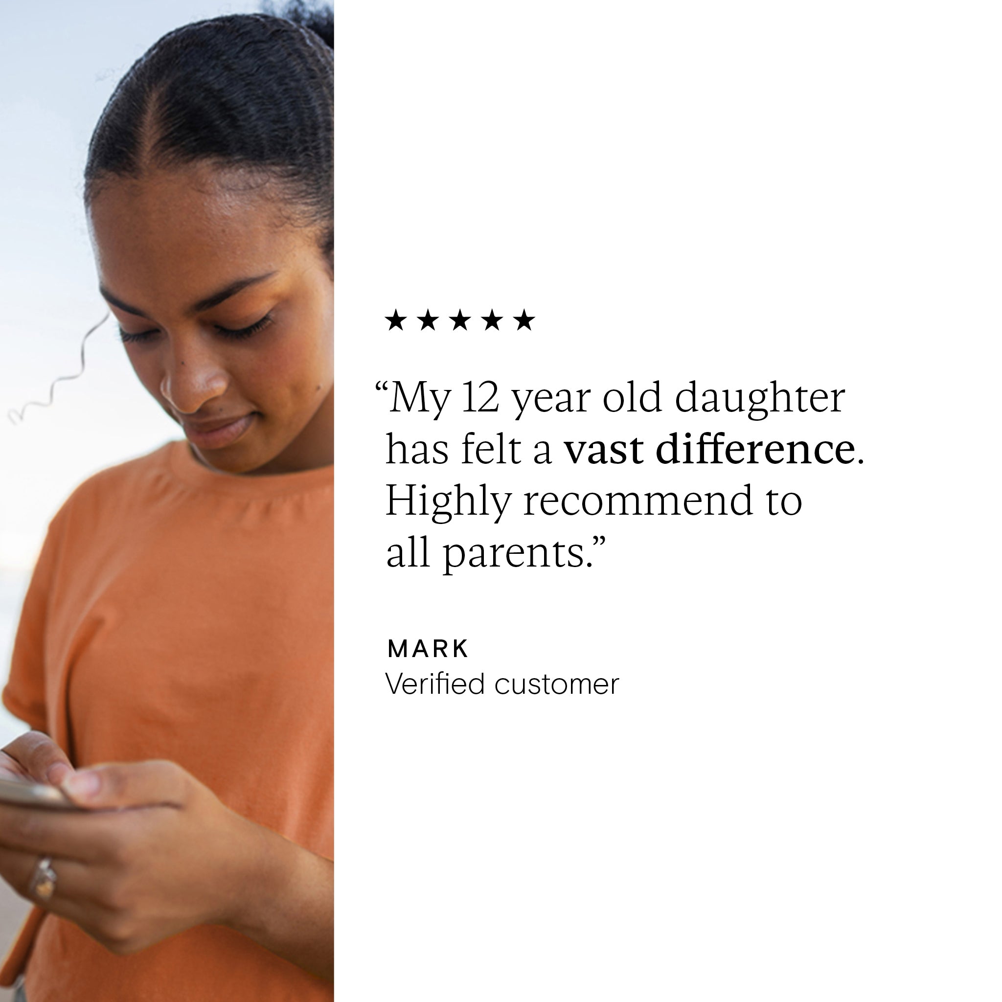 5 star review for the Daily Multi Nutrient for Teen Girls