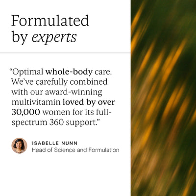 Expert quote on the Daily Rhythm Duo from Wild Nutrition's Head of Science and Formulation