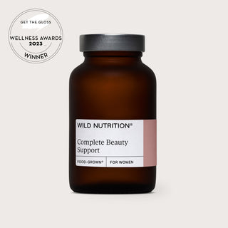 Complete Beauty support Jar on cream background