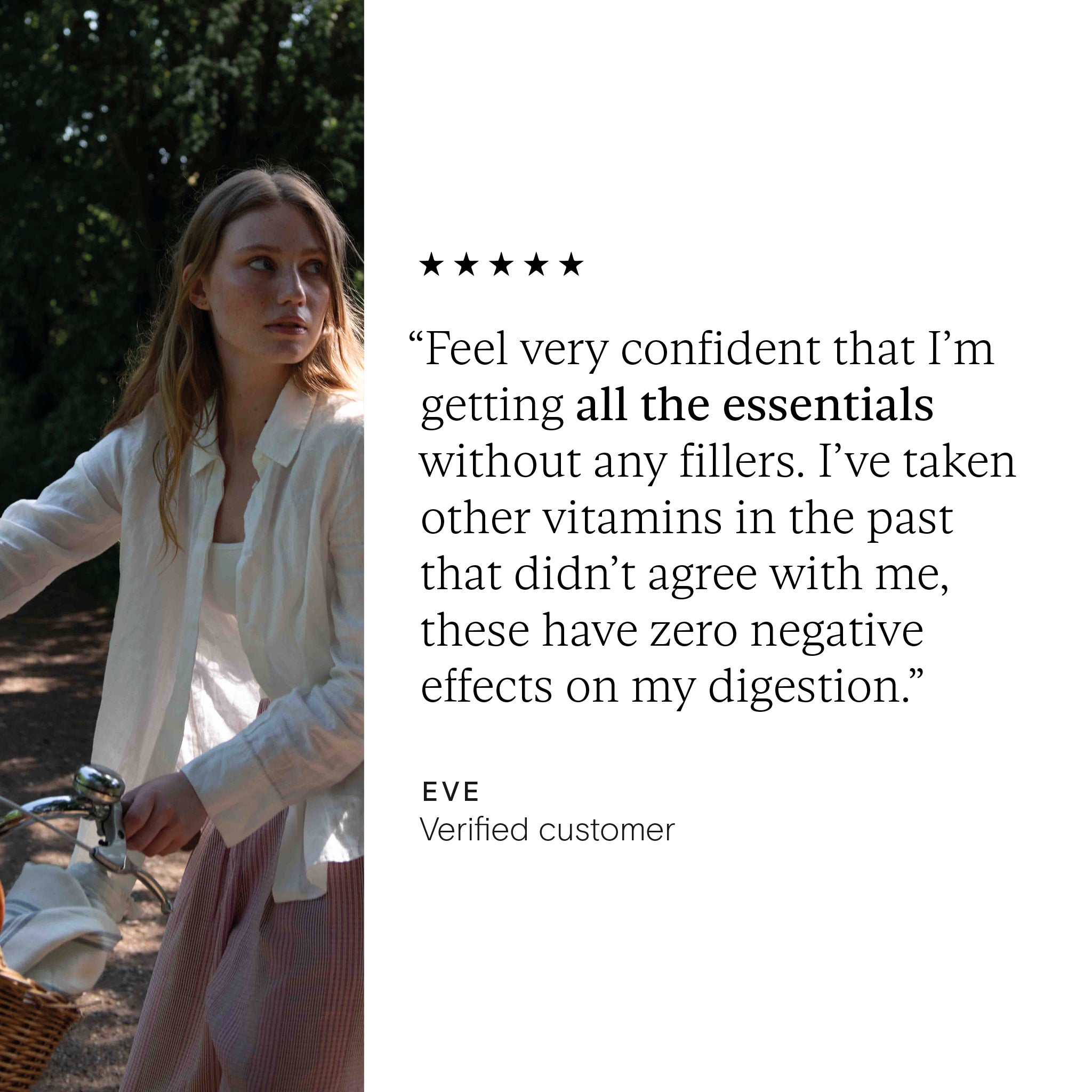 5 star review for Wild Nutrition's Daily Essentials for Women