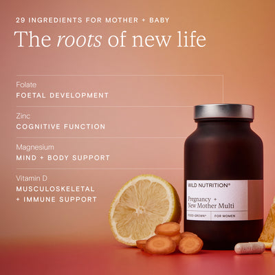 Benefits of Wild Nutrition's Pregnancy + New Mother Multi