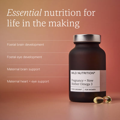 Wild Nutrition's Pregnancy + New Mother Omega 3