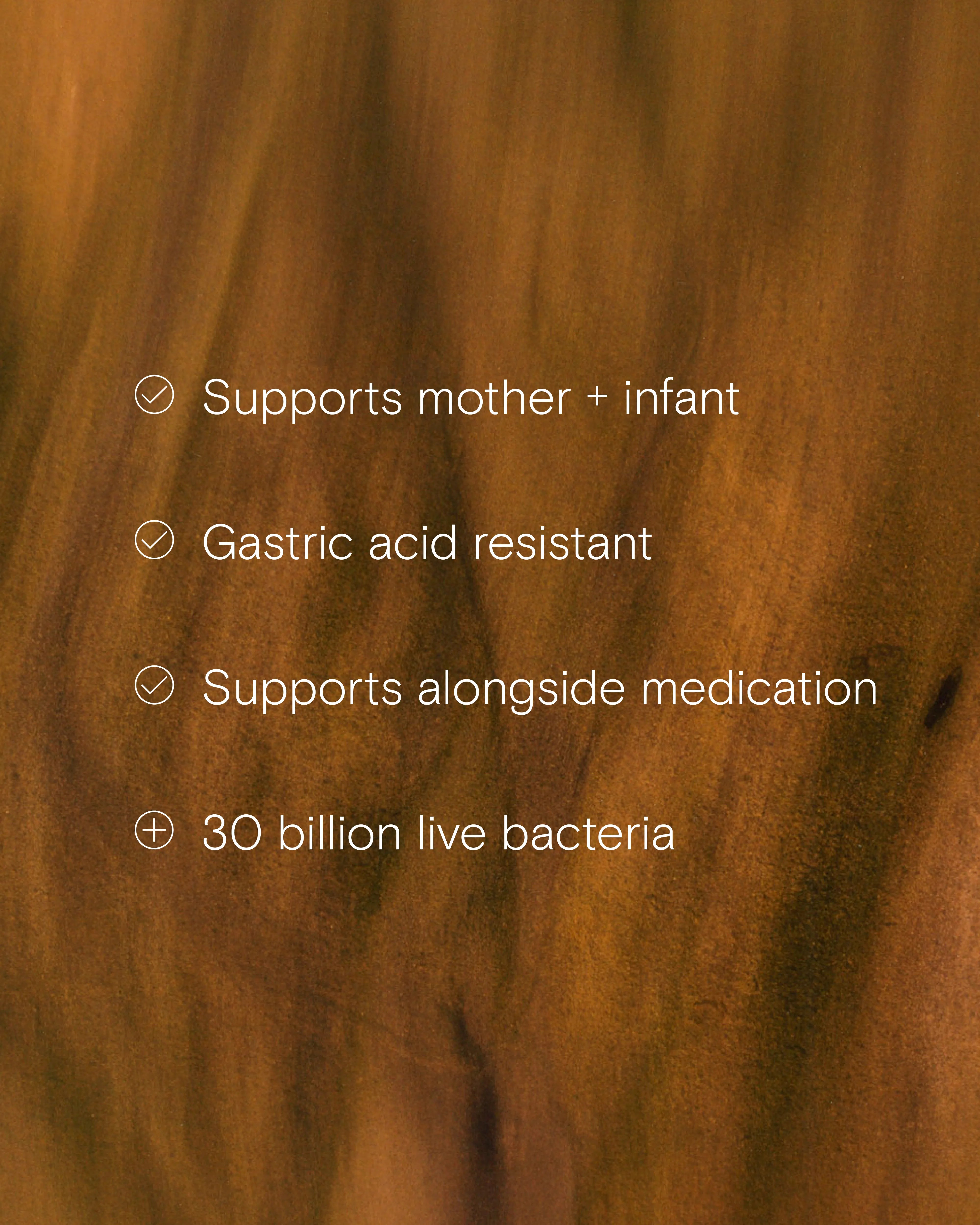 Benefits of the Pregnancy + New Mother Biotic