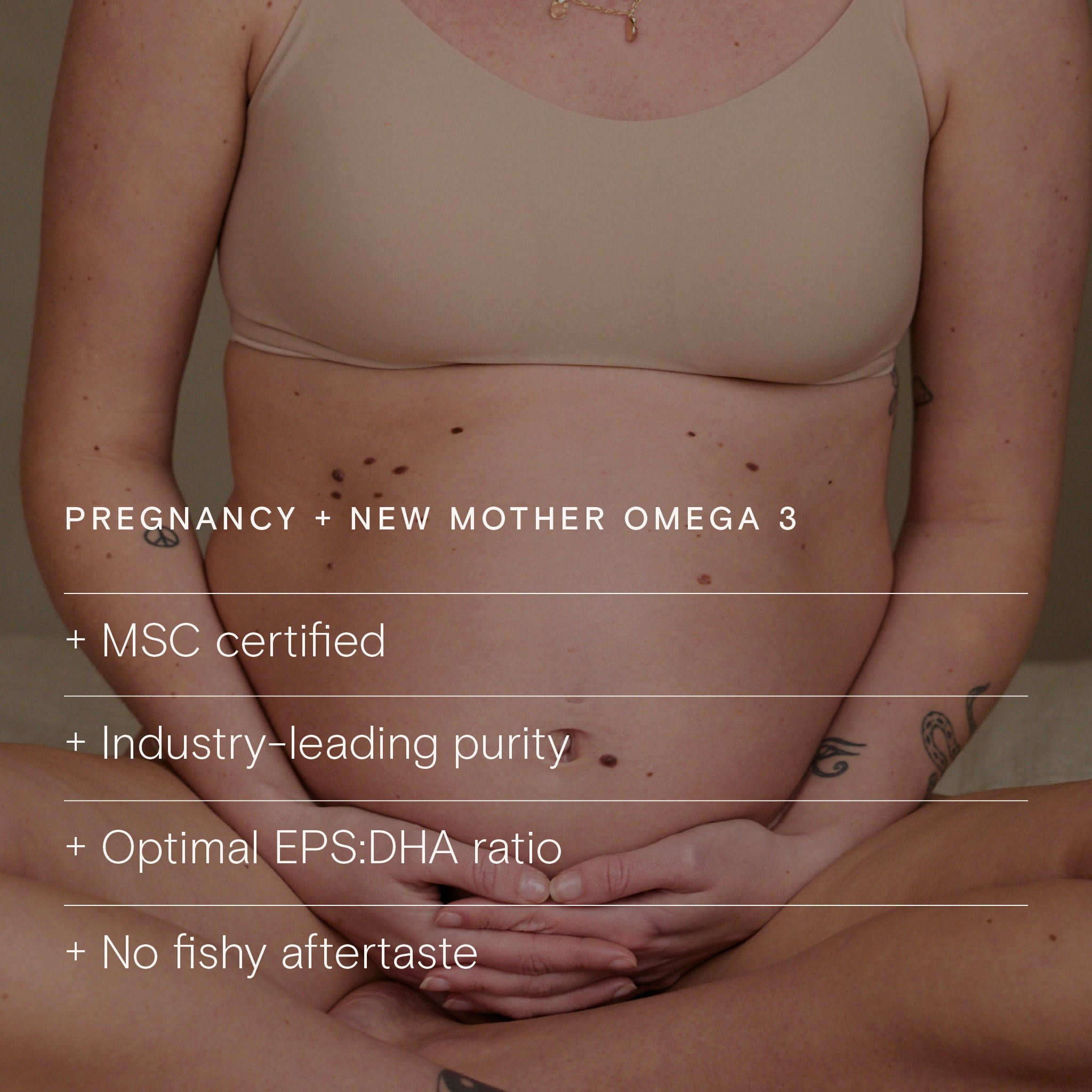 Pregnancy and new mother Omega 3 benefits: MSC certified, optimal EPS:DHA ratio, no aftertaste, industry-leading purity.