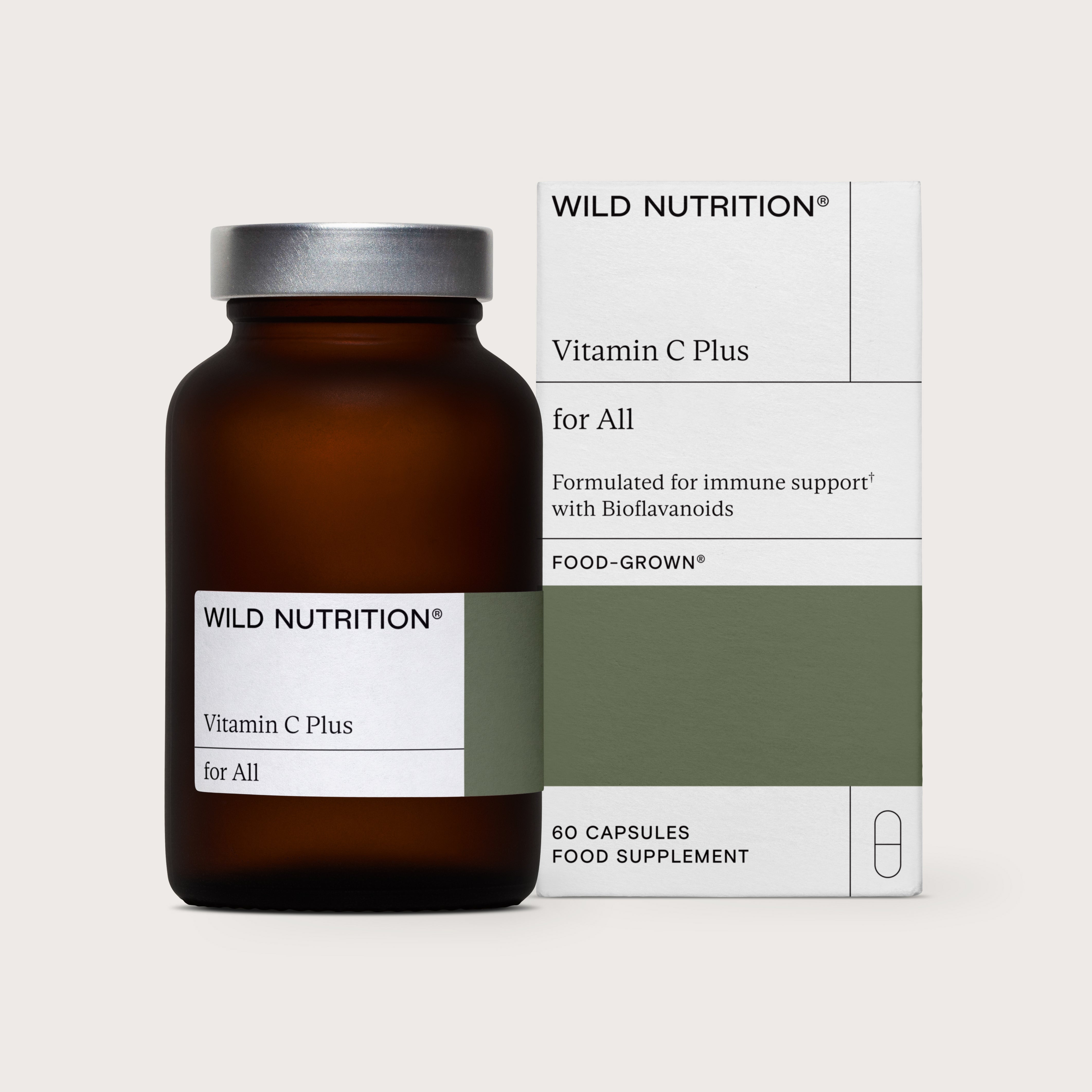 FoodGrown Vitamin C & Bioflavonoids Natural Supplements Wild