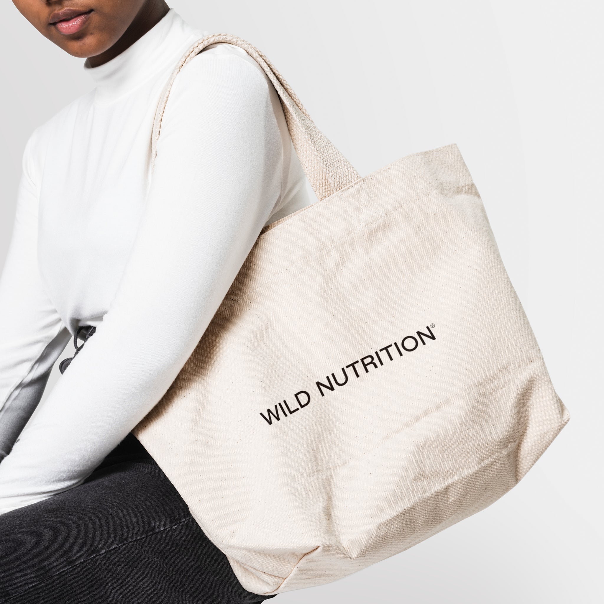 Wild Nutrition Printed Canvas Tote Bag - Main Image